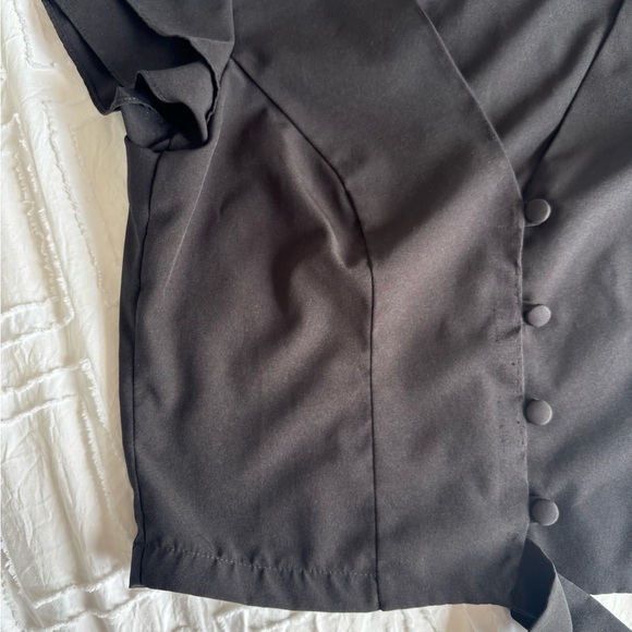 Black Button-Up Top - Picture 2 of 6